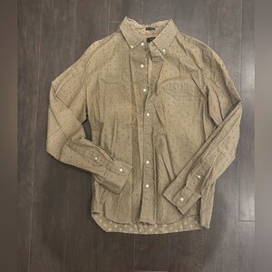 Men’s J. Crew Pattern Button Down shirt Size L slim